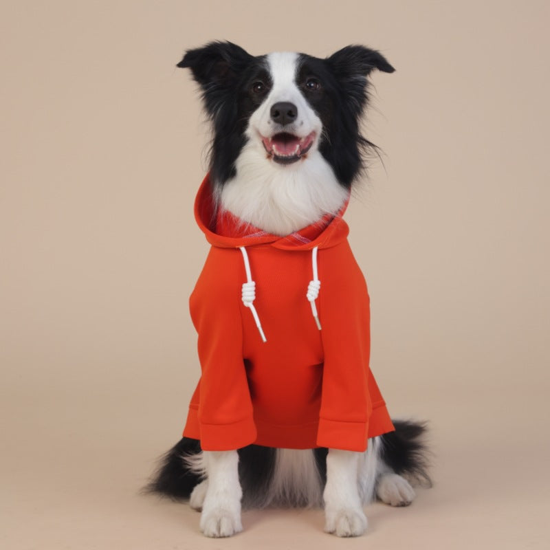 NNEDSZ 3XL Orange Cute Dog Hoodie with Adjustable Drawstring - Available in Various Sizes-0