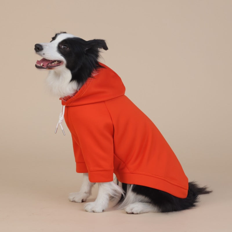 NNEDSZ 3XL Orange Cute Dog Hoodie with Adjustable Drawstring - Available in Various Sizes-1