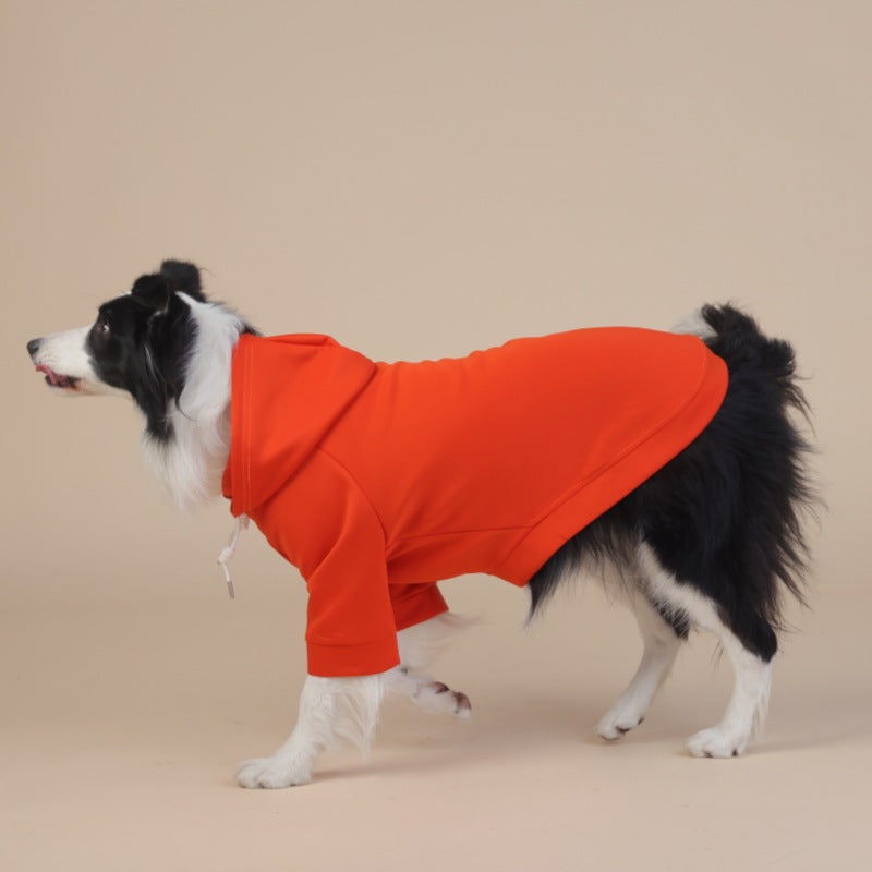 NNEDSZ 3XL Orange Cute Dog Hoodie with Adjustable Drawstring - Available in Various Sizes-2